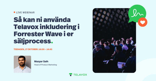 Inbjudan till webbinarium om The Forrester Wave!