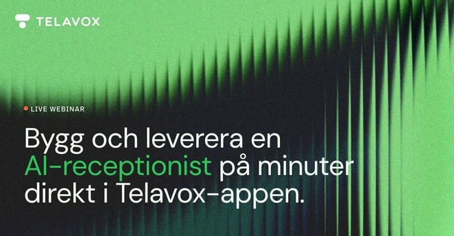 Partnerwebinar 14 april: Nu lanserar vi AI‑receptionisten 2.0 Self service&nbsp;🎉