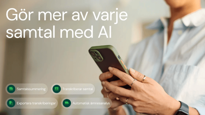 Nu börjar utrullningen av AI Assist - Transkribera, analysera och sammanfattar samtal