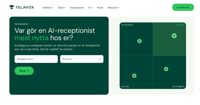 Nyheter i Telavox: snabbare sök i din PBX, prioriterade samtal och nytt säljverktyg för AI-receptionisten&nbsp;🎉