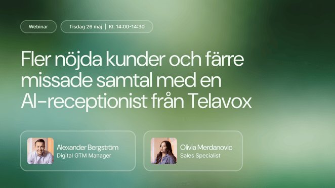Lansering av E-post i Tickets, kundwebinar om AI-receptionisten och ett förlängt avtal med Telia&nbsp;🌟